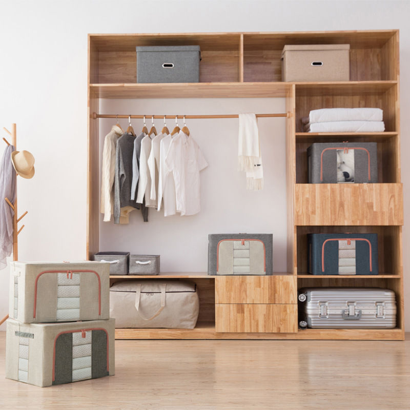 Large Clothes Storage Box with a Zipper