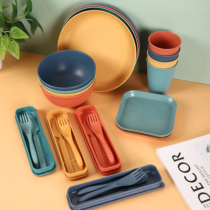 8-Piece Plastic Dinnerware Set